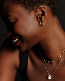 Ghost Gold Short Pendant Necklace