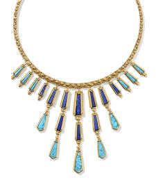 Catherine Vintage Gold Tiered Statement Necklace