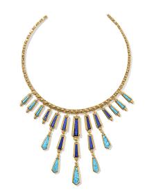 Catherine Vintage Gold Tiered Statement Necklace