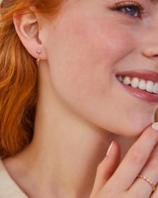 Michelle Chain Huggie Earrings