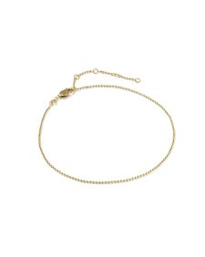 Cheryl Beaded 14k Gold-Filled Chain Anklet