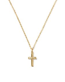 Cross 14k Gold-Filled Short Pendant Necklace