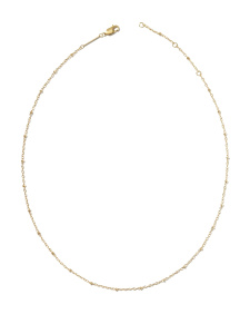 Evelyn 14k Gold-Filled Single Satellite Chain Necklace