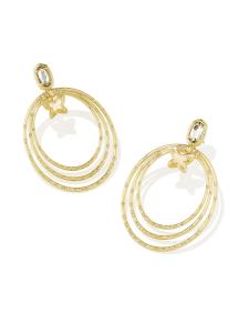 Dolly Parton x Kendra Scott Elliot Gold Convertible Statement Earrings