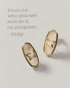 Dolly Parton x Kendra Scott Ellie Butterfly Gold Stud Earrings