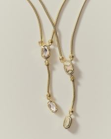 Dolly Parton x Kendra Scott Elliot Gold Lariat Necklace