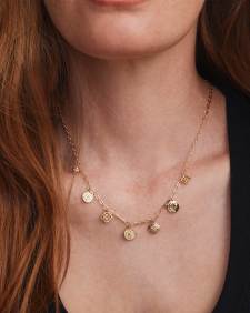 Dira Gold Charm Necklace