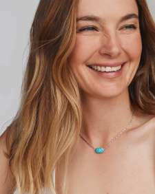 Elisa Riveted Silver Short Pendant Necklace