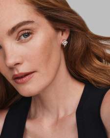 Mallory Crystal Huggie Earrings
