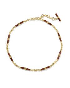 Bree Gold Beaded Link and Chain Necklace
