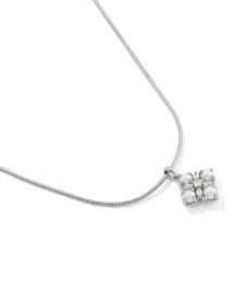 Dira Pearl Silver Short Pendant Necklace
