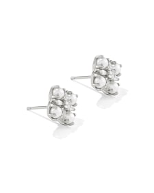 Dira Pearl Silver Stud Earrings