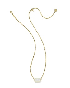 Elisa Riveted Gold Short Pendant Necklace