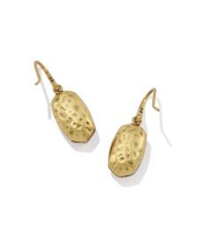 Lee Riveted Vintage Gold Drop Earrings