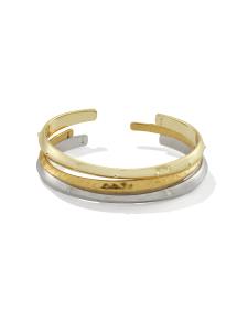 Oakland Mixed Metal Set of 3 Cuff Bracelets