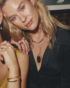 Bree Gold Beaded Link and Chain Necklace