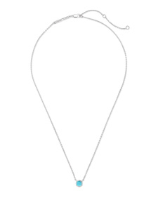 Davie Sterling Silver Pendant Necklace in Turquoise