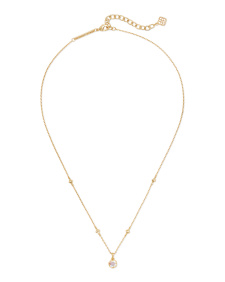 Nola Gold Pendant Necklace in Dichroic Glass