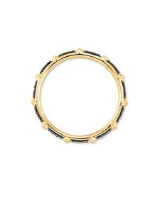 0.14 ct Astrid 14k Yellow Gold Band Ring in Black Diamond