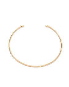 Marisa 14k Yellow Gold Cuff Bracelet in White Diamond