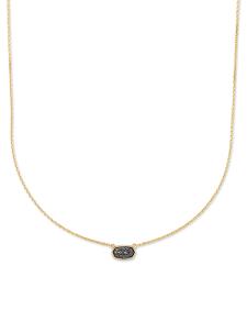 Marisa 14k Yellow Gold Pendant Necklace in Black Diamond
