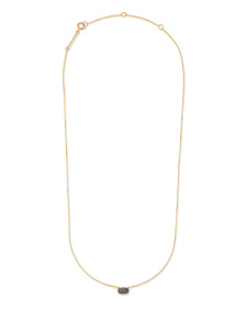 Marisa 14k Yellow Gold Pendant Necklace in Black Diamond