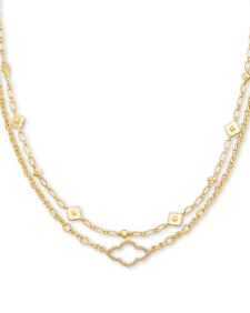 Abbie Multi Strand Necklace in Silver