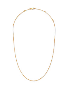 16” Thin Chain Necklace in 18k Gold Vermeil