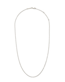 18” Double Link Rolo Chain Necklace in Sterling Silver
