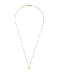 Adanna 18k Yellow Gold Vermeil Pendant Necklace in White Diamond