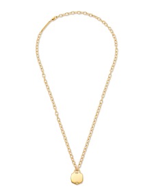 DAVIS CHAIN LINK NCK 18K GLD VRML WHT DIAMOND