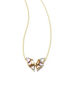 Blair Gold Butterfly Pendant Necklace in Abalone