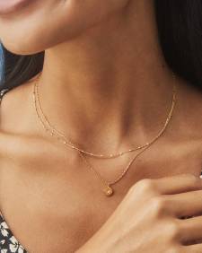 Adanna 18k Yellow Gold Vermeil Pendant Necklace in White Diamond