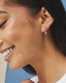 Bobbie Ear Cuff in White Diamond