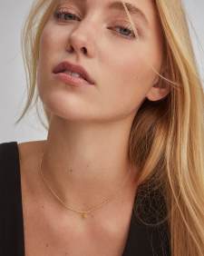 Maisie 18k Gold Vermeil Pendant Necklace in Orange Citrine