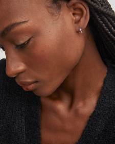 Keeley 10mm Huggie Earrings in Sterling Silver