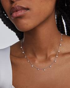 Amelia Chain Necklace in Silver