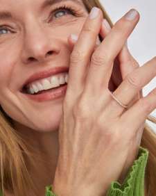 0.24 ct Angelina 14k Yellow Gold Band Ring in White Diamond