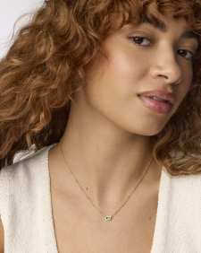Mini Elisa Gold Satellite Short Pendant Necklace