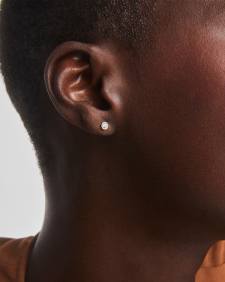 0.5 ct Lab Grown White Diamond Audrey Stud Earrings in 14k Yellow Gold