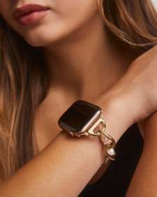 Giselle Gold Tone Stainless Steel Watch Band