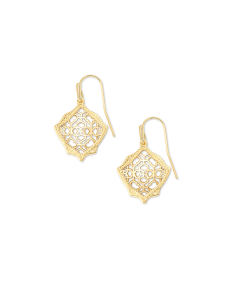 Kyrie Drop Earrings in Filigree