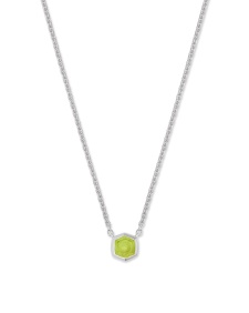 Davie Sterling Silver Pendant Necklace in Peridot