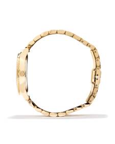 Alex Gold Tone Stainless Steel 35mm Watch in White Opal