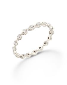 0.15 ct Nicolette 14k White Gold Band Ring in White Diamond