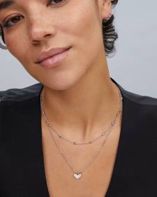 Ari Heart Multi Strand Necklace