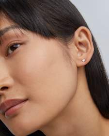 0.26 ct Lab Grown White Diamond Audrey Stud Earrings in 14k Yellow Gold