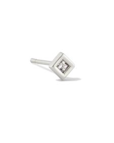 Ella Single Stud Earring in Silver
