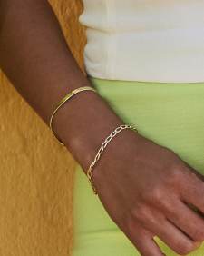Kassie Reversible Link and Chain Bracelet in Mixed Metal