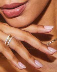 Mallory Ring Set in White Crystal